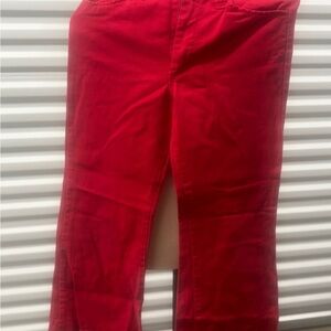 ❤️ Vintage Growing Girl “Go Stop” Red Corduroy Pants – Size 12